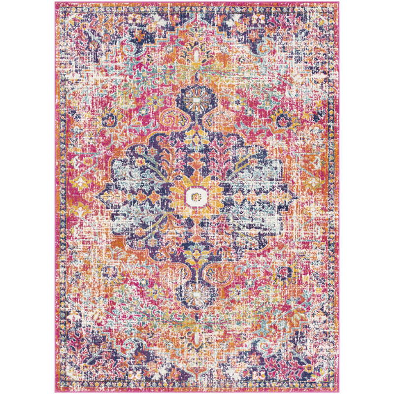 Mistana Hillsby Orange/Navy/Purple Area Rug & Reviews Wayfair